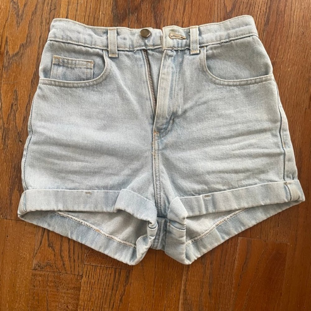 American Apparel jean shorts